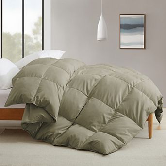 Unikome Premium Goose Feather Down Comforter -Luxury Hotel Collection All Seasons Warmth