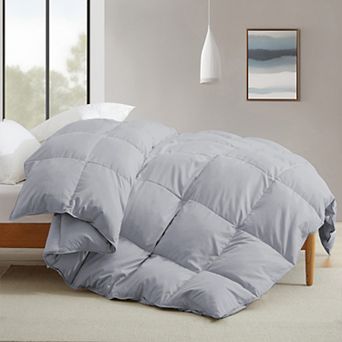 Unikome Premium Goose Feather Down Comforter -Luxury Hotel Collection All Seasons Warmth
