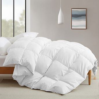 Unikome Premium Goose Feather Down Comforter -Luxury Hotel Collection All Seasons Warmth