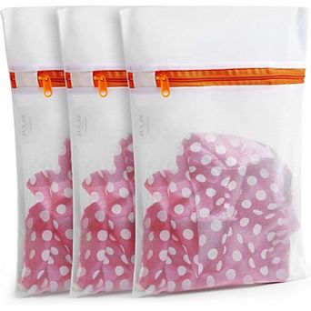 Zulay Kitchen 3 Pack Mesh Laundry Bags for Delicates Small