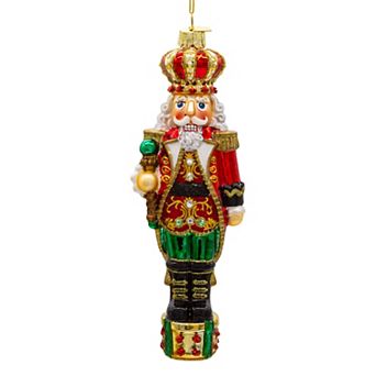 Kurt Adler Bellissimo Glass King Nutcracker Ornament
