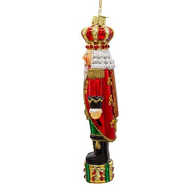 Kurt Adler Bellissimo Glass King Nutcracker Ornament
