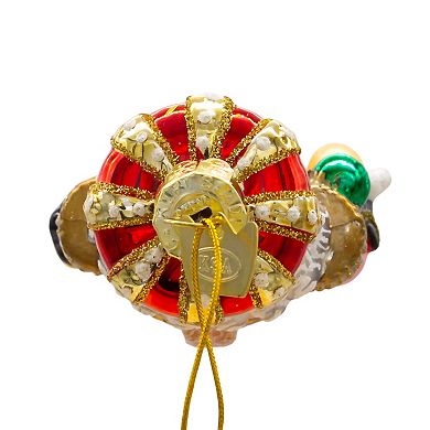 Kurt Adler Bellissimo Glass King Nutcracker Ornament