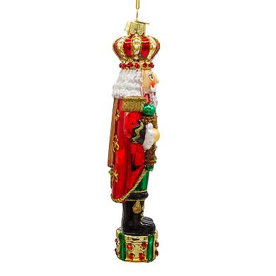 Kurt Adler Bellissimo Glass King Nutcracker Ornament