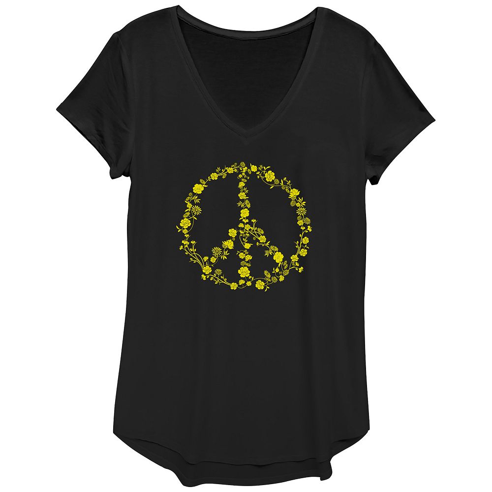 Peace Now Graphic Curvy Tee main image 0
