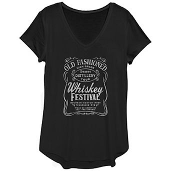 Women's Old Fashioned Whiskey Festival Desert Distillery Tour Graphic Tee