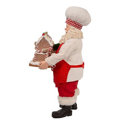 Kurt Adler Fabriché Santa with Gingerbread Train Décor
