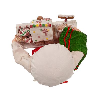 Kurt Adler Fabriché Santa with Gingerbread Train Décor