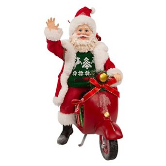 Kurt Adler Fabriché Santa on Scooter Décor