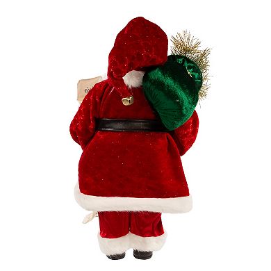 Kurt Adler Kringle Klaus Tradition Santa with List Décor