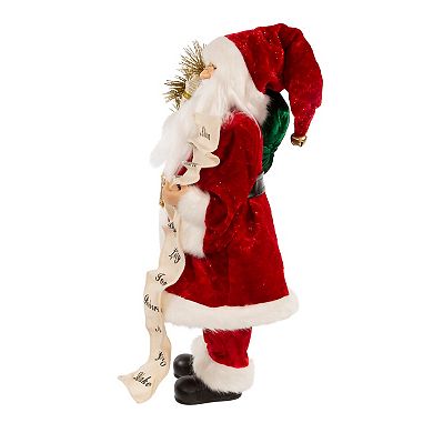 Kurt Adler Kringle Klaus Tradition Santa with List Décor