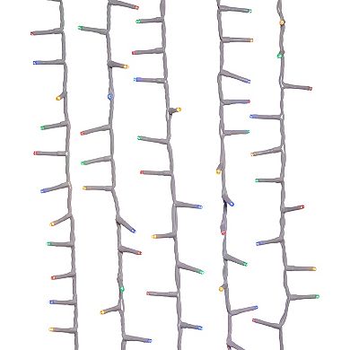 Kurt Adler 600-Light 49.2-Foot Multicolored LED White Wire Rice Light Set