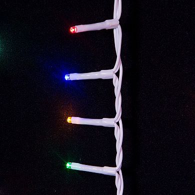 Kurt Adler 600-Light 49.2-Foot Multicolored LED White Wire Rice Light Set