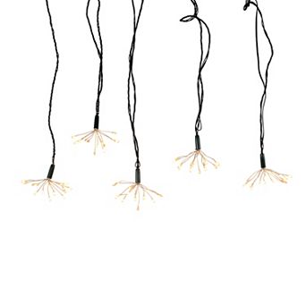 Kurt Adler 75-Light Cluster Burst Classic White Superbright LED Twinkle Light Set