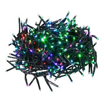Kurt Adler 480-Light 15.7-Foot RGB Twinkle LED Connectable Cluster Garland