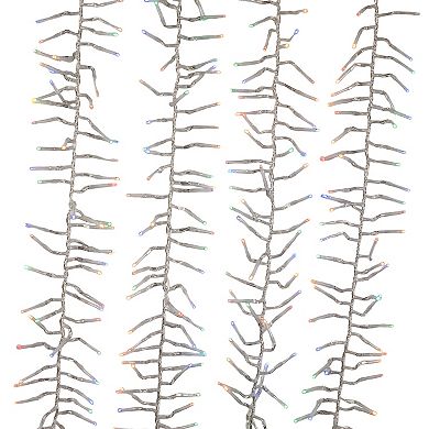 Kurt Adler 480-Light 15.7-Foot Multicolored LED Connectable Cluster Garland