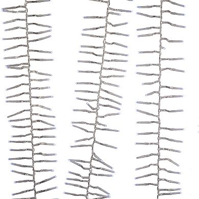 Kurt Adler 1000-Light Cool White LED Cluster Garland