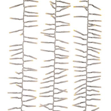 Kurt Adler 1000-Light Warm White LED Cluster Garland