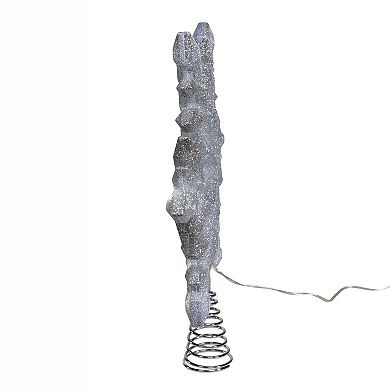 Kurt Adler LED Glittered Snowflake Tree Topper