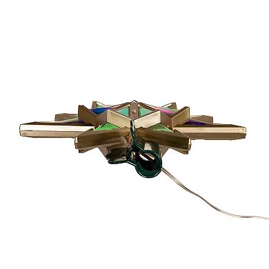 Kurt Adler Iridescent Seven-Pointed Star LED Tree Topper