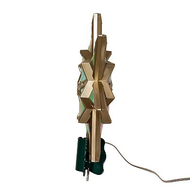 Kurt Adler Iridescent Seven-Pointed Star LED Tree Topper