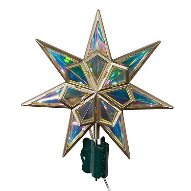Kurt Adler Iridescent Seven-Pointed Star LED Tree Topper
