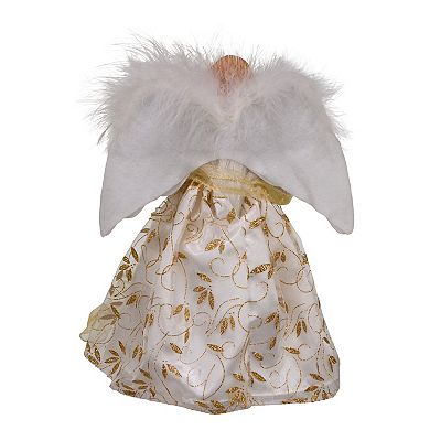 Kurt Adler LED Fiber Optic Gold Angel Tree Topper