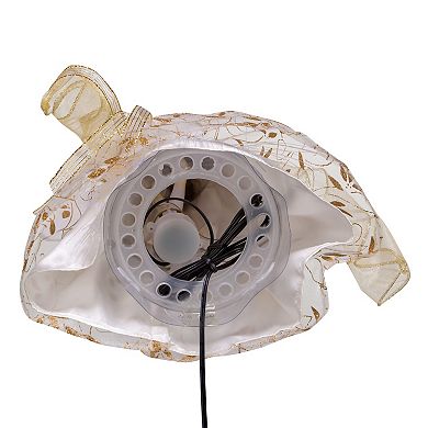 Kurt Adler LED Fiber Optic Gold Angel Tree Topper