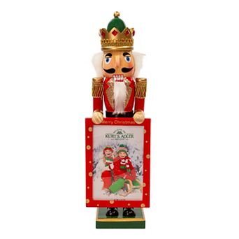 Kurt Adler Nutcracker King Holding Picture Frame