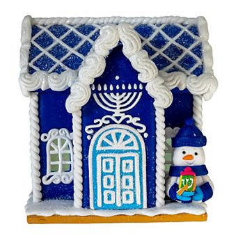 Kurt Adler LED Clay Dough Hanukkah House Table Piece