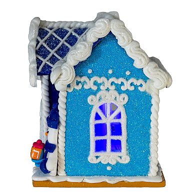 Kurt Adler LED Clay Dough Hanukkah House Table Piece