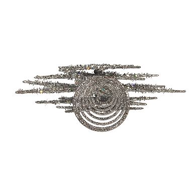 Kurt Adler Silver Glittered Snowflake Tree Topper