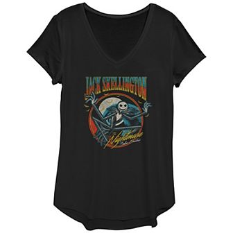 Women's Disney Nightmare Before Christmas Jack Skellington Graphic Tee