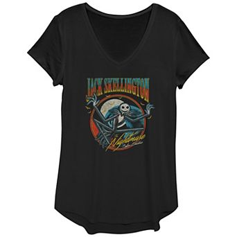 Women's Disney Nightmare Before Christmas Jack Skellington Graphic Tee