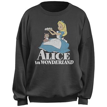 Disney's Alice In Wonderland Alice And Dinah Juniors' Fleece Pullover