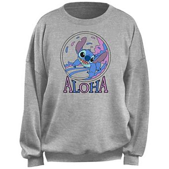 Disney's Lilo & Stitch Aloha Surf Circle Juniors' Fleece Pullover