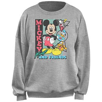 Disney's Mickey Mouse And Friends Geometric Figures Juniors' Fleece Pullover
