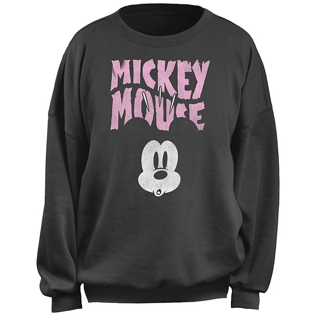 Pink mickey mouse discount sweatshirt