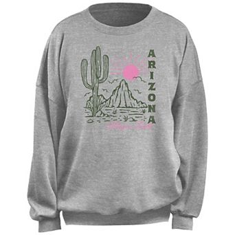 Juniors' Arizona Blazin' Trails Desert Landscape Fleece Pullover