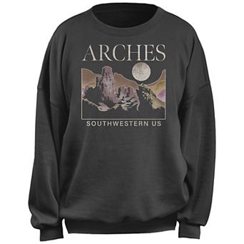 Juniors' Arches Southwestern US Fleece Pullover