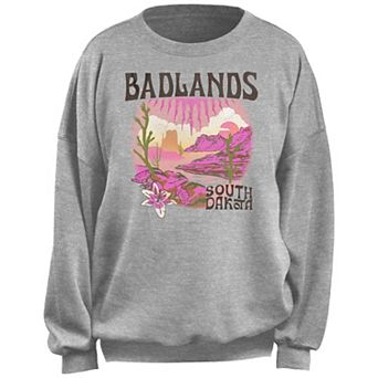 Juniors' Badlands South Dakota Desert Landscape Fleece Pullover