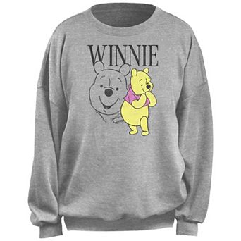Disney's Winnie The Pooh Coy Pose Juniors' Fleece Pullover