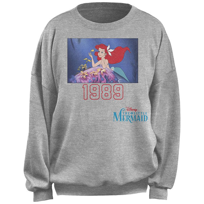 Disney's The Little Mermaid Ariel 1989 Box Juniors' Fleece Pullover, Girl's, 