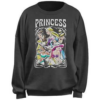 Disney Princesses Princess Retro Sketch Juniors' Fleece Pullover