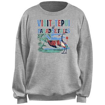 Disney's Up Kevin Visit Paradise Falls Watercolor Poster Juniors' Fleece Pullover