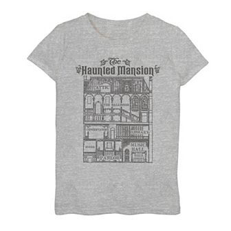 Girls The Haunted Mansion Blueprint Graphic Tee