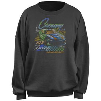 Juniors' Chevrolet Multicolor Camaro Racer Fleece Pullover