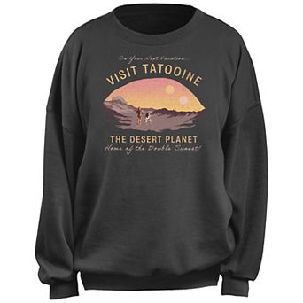 Juniors' Star Wars Visit Tatooine The Desert Planet Fleece Pullover