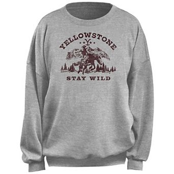 Juniors' Yellowstone Stay Wild Fleece Pullover