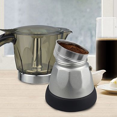 Portable Espresso Coffee Maker, 3 Cup Authentic Espresso Machine